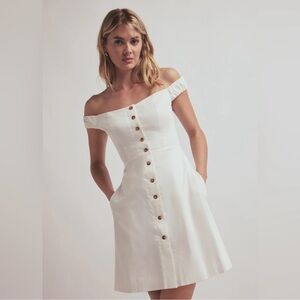 Favorite Daughter The Lovesick Mini Dress in white size 6